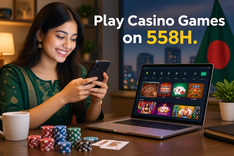 Play Casino Games on 558H