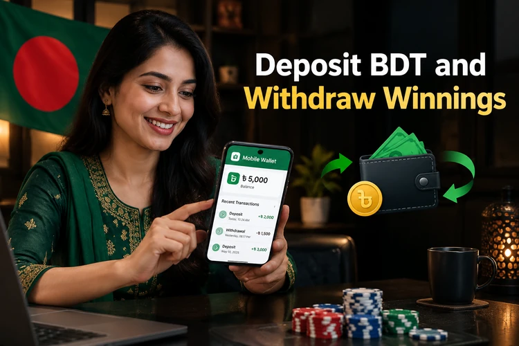 Deposit BDT and Withdraw Winnings